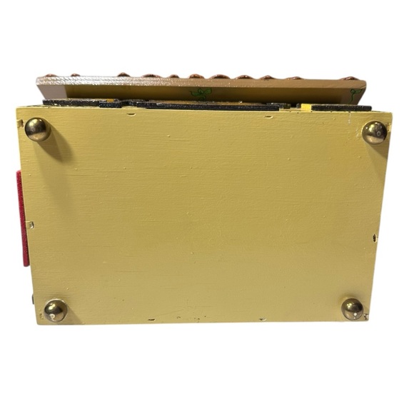 Vintage Custom Wood Cottage House Purse - Picture 10 of 13